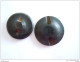 2 Knopen 2 Boutons  Bakeliet Bakelite Zwart Noir Diam  2,30 &amp; 2,60 Cm - Boutons