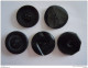 5 Knopen 5 Boutons Diam  3 &amp; 3,5 Cm Bakeliet Bakelite Zwart Noir - Boutons