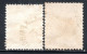 2741.LUXEMBOURG 1880-1881 5 C.,10 C.LOT - 1859-1880 Wappen & Heraldik