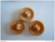 3 Vintage Knopen Beige Glas Verre 3 Boutons  1,8 Cm - Buttons