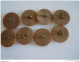 Vintage 8 Knopen Plastic? 8 Boutons 2,2 Cm "Italia" - Boutons