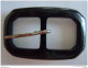 Vintage Gesp Plastic Ancienne Boucle De Ceinture Noir  3,5 X 6,5 Cm - Gürtel & -schnallen