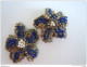 Vintage 2 Bloemtjes Gemaakt Van Pareltjes 2 Fleurs Fait De Petit Perles Form 2,5 &amp; 2,8 Cm - Andere & Zonder Classificatie