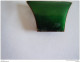 Vintage Deel Gesp Groene émail Partie D'une Boucle De Ceinture Vert émail 3 X 2 Cm - Cinturones & Hebillas
