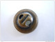 Jeans Knoop Bouton Lauwerkrans 3 Sterren Metal Bronskleur Couleur Bronze 1,4 Cm - Knopen