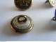 Vintage Lot De 4 Boutons En Metal 4 Knopen Metaal Diam. 1,4 Cm - Boutons