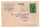 TB 4698 - 1939 - Principauté De MONACO - Carte De L'Office Des Emissions Des Timbres - Poste Pour LES BORDES ( Yonne ) - Poststempel