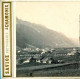 Rare Chamonix 1862 * Vue De La Vallée Depuis Les Barrats - Photo Stéréoscopique Savioz - Stereoscopic