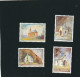 LUXEMBOURG - Emission Du 9.12.1991 - Lot 4 Timbres + 1 Enveloppe 1er Jour & 1 Carte De Voeux - Ongebruikt