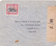 CYPRUS KGVI CENSOR COVER LARNACA UK 2 PIASTRE RATE M7 CENSOR LABEL - Cyprus (...-1960)