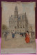 OUDENAARDE - LITHOGRAPHIE OP KARTON 33 X 22 CM - H. CASIERS - LITH . L.GOFFART - HOTEL DE VILLE - Oudenaarde