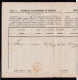 DDFF 810 -- Changement De Résidence De AALBEKE (Cachet Admin. Communale) Via COURTRAI Vers BLANKENBERGHE 1875 - Zonder Portkosten