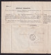 DDFF 810 -- Changement De Résidence De AALBEKE (Cachet Admin. Communale) Via COURTRAI Vers BLANKENBERGHE 1875 - Franchise