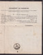 DDFF 810 -- Changement De Résidence De AALBEKE (Cachet Admin. Communale) Via COURTRAI Vers BLANKENBERGHE 1875 - Franchigia