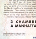 Georges Simenon - 3 Chambres à Manhattan - Auteurs Belges