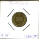 5 PFENNIG 1984 F BRD ALEMANIA Moneda GERMANY #DC434.E.A - 5 Pfennig