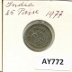 25 PAISE 1977 INDIEN INDIA Münze #AY772.D.A - India