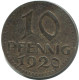 10 PFENNIG 1920 BREMEN STADT DEUTSCHLAND Münze GERMANY #AD584.9.D.A - 10 Rentenpfennig & 10 Reichspfennig