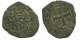 CRUSADER CROSS Authentic Original MEDIEVAL EUROPEAN Coin 0.7g/15mm #AC367.8.F.A - Autres – Europe