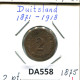2 PFENNIG 1875 J DEUTSCHLAND Münze GERMANY #DA558.2.D.A - 2 Pfennig