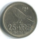 25 ORE 1968NORUEGA NORWAY Moneda #WW1066.E.A - Noruega
