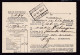 DDFF 822 -- AUDENAERDE - Cachet De Gare Et Griffes S/ Avis De Non - Livraison 1934 - Documenten & Fragmenten