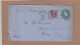 ENTIER POSTAL AVEC AFFRANCHISSEMENT COMPLEMENTAIRE DE NEW YORK POUR PORT AU PRINCE,HAITI. PAR SS "PRINS WILLEM III"1894. - ...-1900