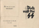 TRACT PROPAGANDE WAFFEN DOUAI DICH RUFT DIE SS ENGAGEMENT VOLONTAIRE FRANCAIS - 1939-45