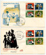 Germany, West 1961 2 FDCs Scott B372-B375 Fairy Tale - Hansel & Gretel - 1961-1970
