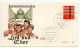 Germany, West 1962 FDC Scott 849 Choral Singing - 1961-1970