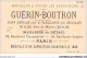 AHHP8-1587 - CHROMOS - CHOCOLAT-GUERIN-BOUTRON - PARIS -  Ventre Affamé N'a Pas D'oreilles- 10,5 X 7cm - Guérin-Boutron