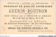 AHHP8-1546 - CHROMOS - CHOCOLAT-GUERIN-BOUTRON - PARIS - Le Vieux Paris - Quartier St Paul Et La Bastille - 10,5 X 7cm - Guérin-Boutron