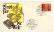 Germany, West 1962 FDC Scott 854 Advent Collection  Of The Protestant Church In Germany - 1961-1970