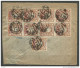 LETTRE RECOMMANDES DE RUSSIE 1922  AVEC  9 TIMBRES DU N°  125 TTB  RARE - Briefe U. Dokumente