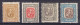 Iceland 1907 Mi. 49-50, 52, 60, 3 Aur, 4 Aur, 6 Aur, 1 Kr. Christian IX. & Frederik VIII., MH* (2 Scans) - Unused Stamps