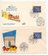 Germany, West 1963 2 FDCs Scott 863 1st International Postal Conference In Paris Centenary - 1961-1970