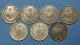 Deutschland / Germany • Lot  7x • 1/2 Mark •  1905 DF  -  1906 DG  -  1915 DF  -  1917 A  • [24-430] - 1/2 Mark