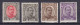 Iceland 1920 Mi. 85, 87-88, 90, 4 Aur, 6 Aur, 8 Aur, 15 Aur Christian X., MH* (2 Scans) - Unused Stamps