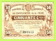 FRANCE / CHAMBRE De COMMERCE : BOULOGNE SUR MER / 50 CENTIMES / 4 UIN 1920  / N° 390949 - Camera Di Commercio