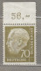 DEUTSCHLAND GERMANY 1954 MNH(**) Mi 191 CV 18EUR #33856 - Ungebraucht