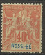 NOSSI-BE N° 36  NEUF** LUXE SANS CHARNIERE / Hingeless / MNH - Nuovi