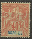 NOSSI-BE N° 36  NEUF** LUXE SANS CHARNIERE / Hingeless / MNH - Neufs