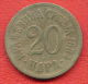 F4379 /- 20 PARA - 1884 - Serbia Serbien Serbie Servie -  Coins Munzen Monnaies Monete - Servië