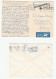 Anti CANCER 2 Diff 1959-1961 Israel COVERS SLOGAN Cover Postcard  Stamps Health Medicine - Maladies