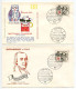 Germany, West 1965 4 FDCs Scott 917 Matthias Claudius, Illustrations From Wandbecker Bothe - 1961-1970