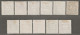 MACAO - TAXE N°1/11 Nsg (1904) - Timbres-taxe