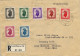 1948 LUXEMBOURG - VILLE / LEIPZIG , SOBRE CERTIFICADO , IMPRESOS , LLEGADA  AL DORSO . - Covers & Documents