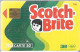 CARTE²°-PUBLIC-F225c.689-50U-GEM1B-01/92-e Logo-SCOTCH BRITE-V°3N°Gras B1B28D-UTILISE-BE--RARE- - 1992