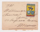 Vignette Militaire Delandre Aumoniers Militaires Sur Lettre - Vignettes Militaires