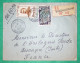 LETTRE PAR AVION RECOMMANDE MADAGASCAR VANGAINDRANO POUR SARDA HORLOGERIE BESANCON DOUBS 1957 COVER FRANCE - Airmail